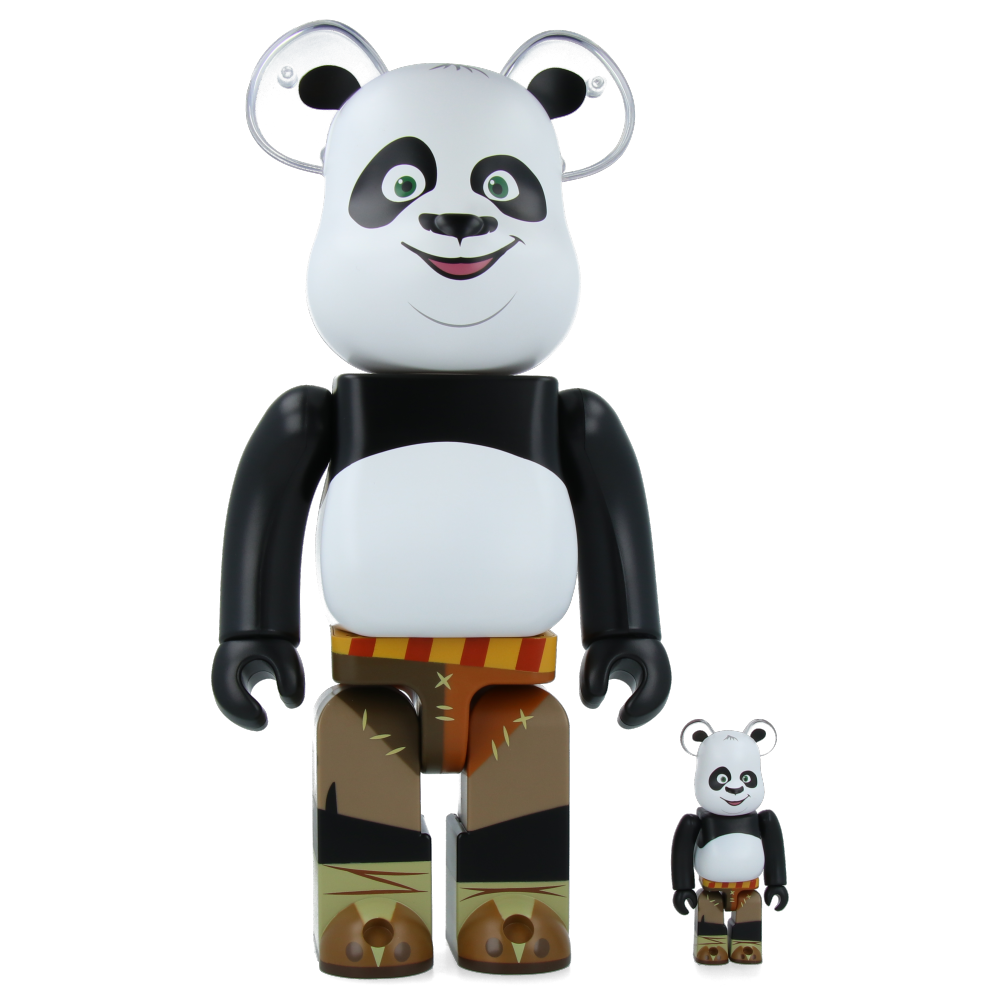 400% + 100% Bearbrick Kung Fu Panda Collectible Figure - Limited Edition Designer Toy for Display & Gifts - Perfect for Home Decor, Office Display, and Anime Collections