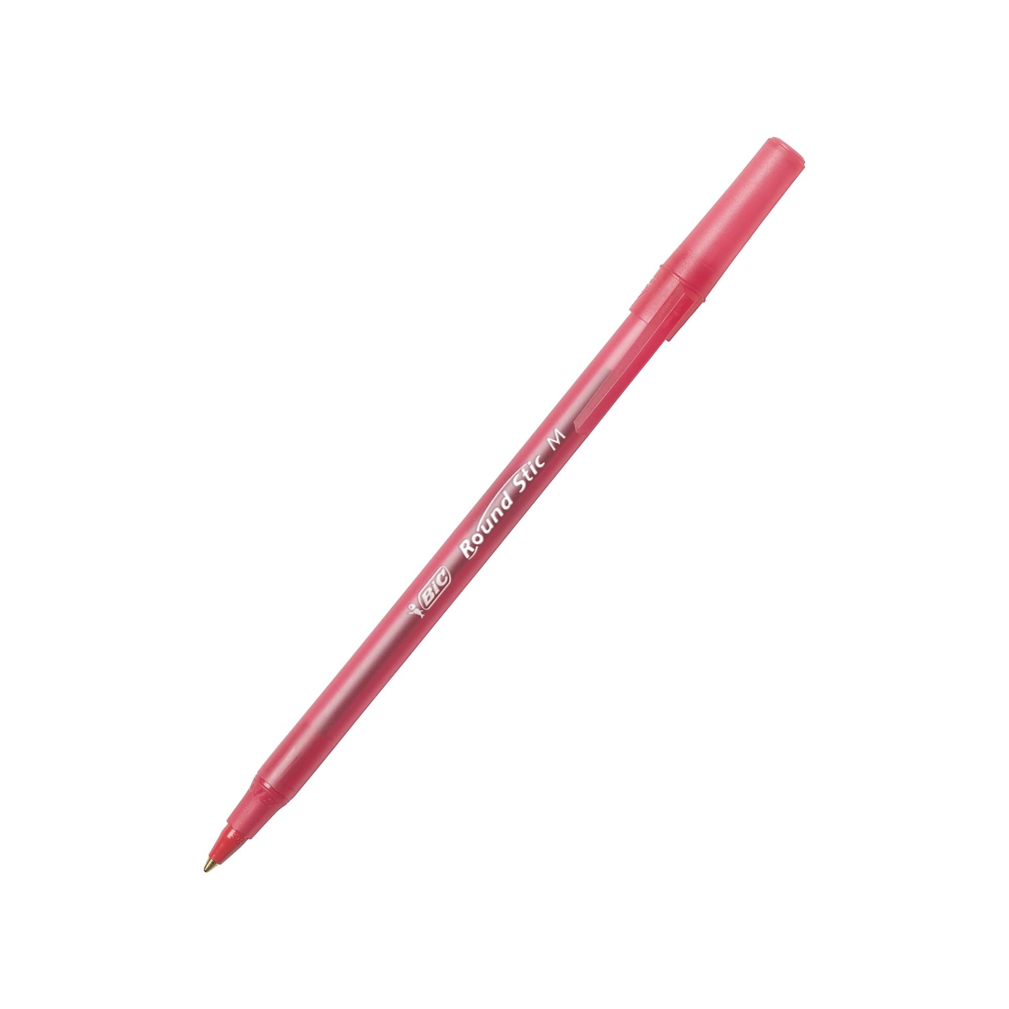 BIC Round Stic Xtra Life Red Ballpoint Pens, Medium Point 1.0mm - 10-Pack Bulk Pens for Smooth Writing | Comfortable Grip & Long-Lasting Ink | Perfect for Office, School & Home Use | #1 Best Selling Ballpoint Pens