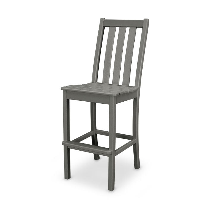 POLYWOOD Vineyard Bar Side Chair - Weather-Resistant Outdoor Dining Chair for Patio, Deck, or Poolside - Perfect for Entertaining Guests