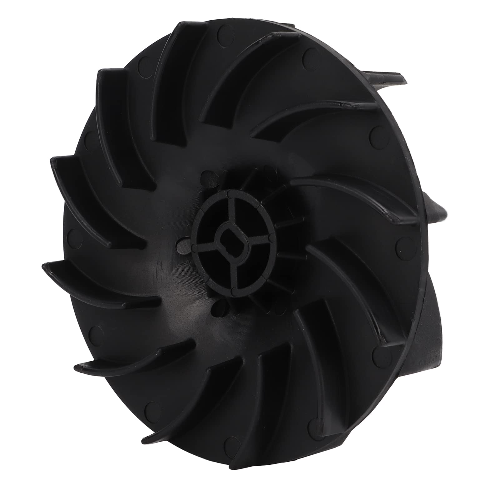 Qiilu Electric Blower Impeller Fan - Black Replacement for Toro 51552, 51573, 51591 (Model 108-8966) | High-Performance Lawn & Garden Vacuum Accessory for Leaf Cleanup & Yard Maintenance