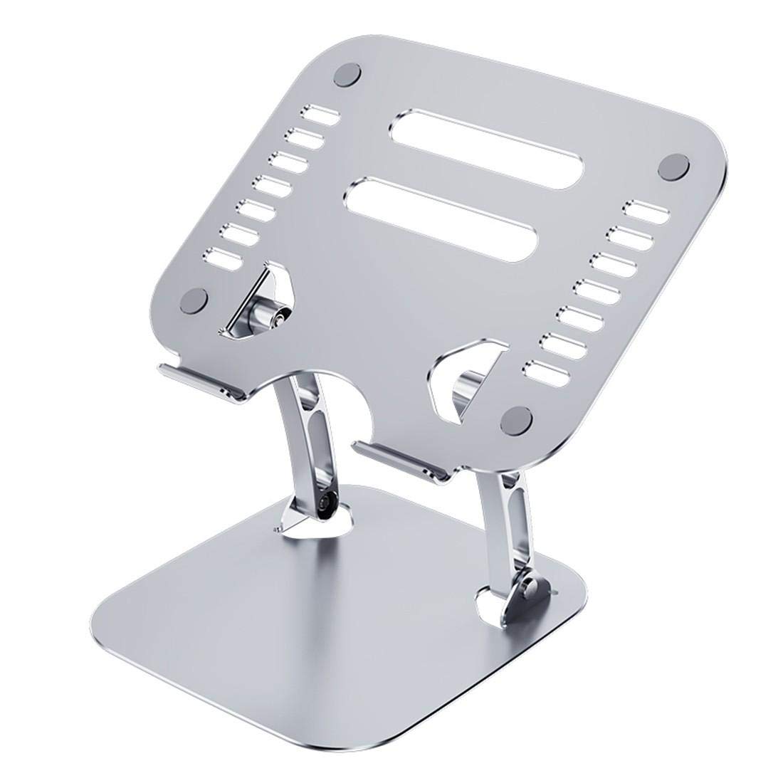 BoxWave Executive VersaView Adjustable Laptop Stand for HP Chromebook x360 11 G2 EE - Ergonomic Metallic Silver Stand for Home, Office & Travel