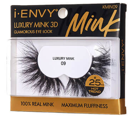 iENVY Premium 3D Mink Lashes - Natural Looking False Eyelashes for Dramatic Volume & Length | Perfect for Weddings, Parties & Special Occasions
