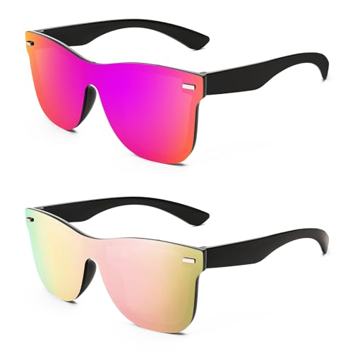 (2 Pack)pink Mirror & Purple Mirror