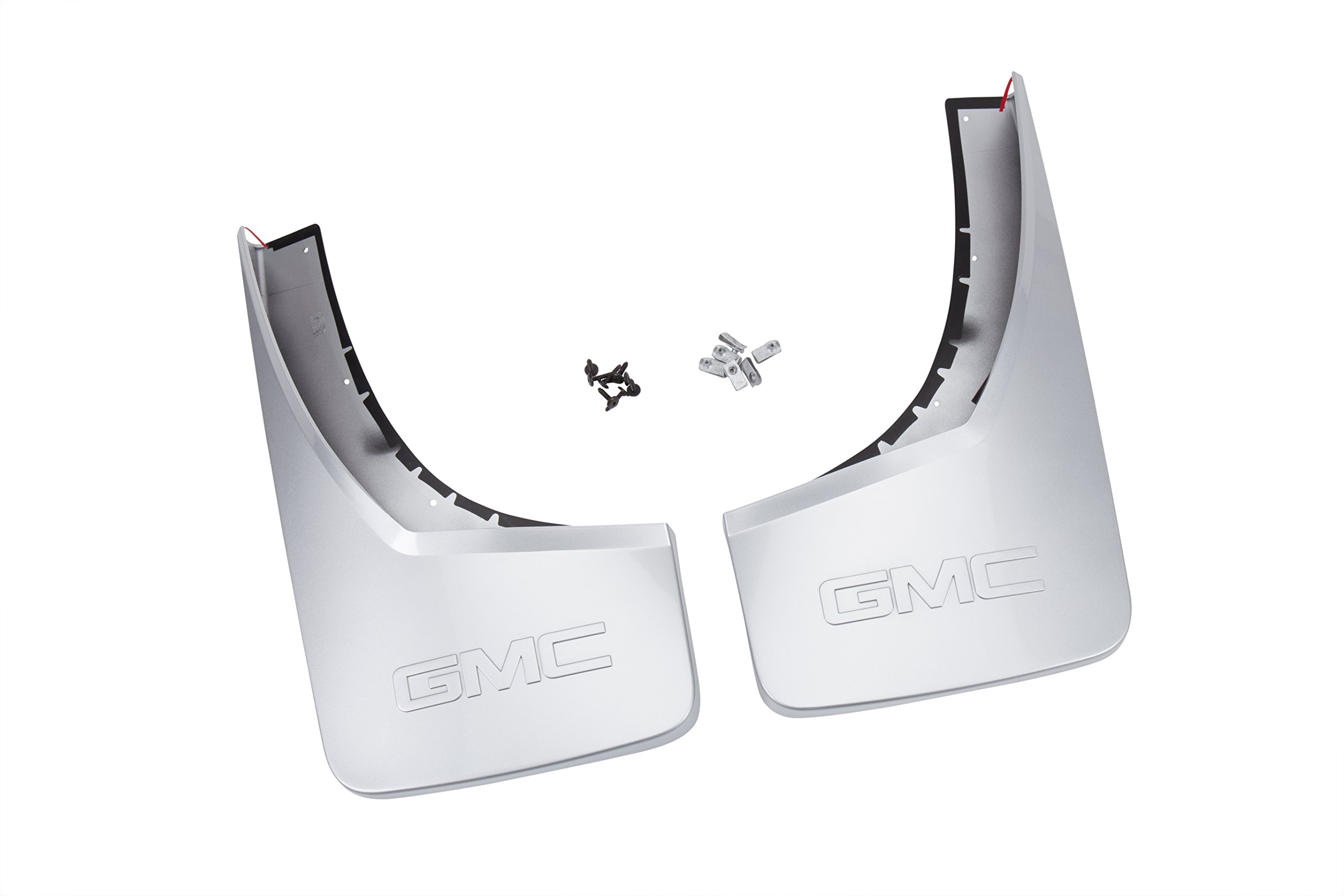 GM Accessories 22902409 Rear Molded Splash Guards - Quicksilver Metallic - Perfect for Truck & SUV Protection Against Road Debris & Mud Splashes