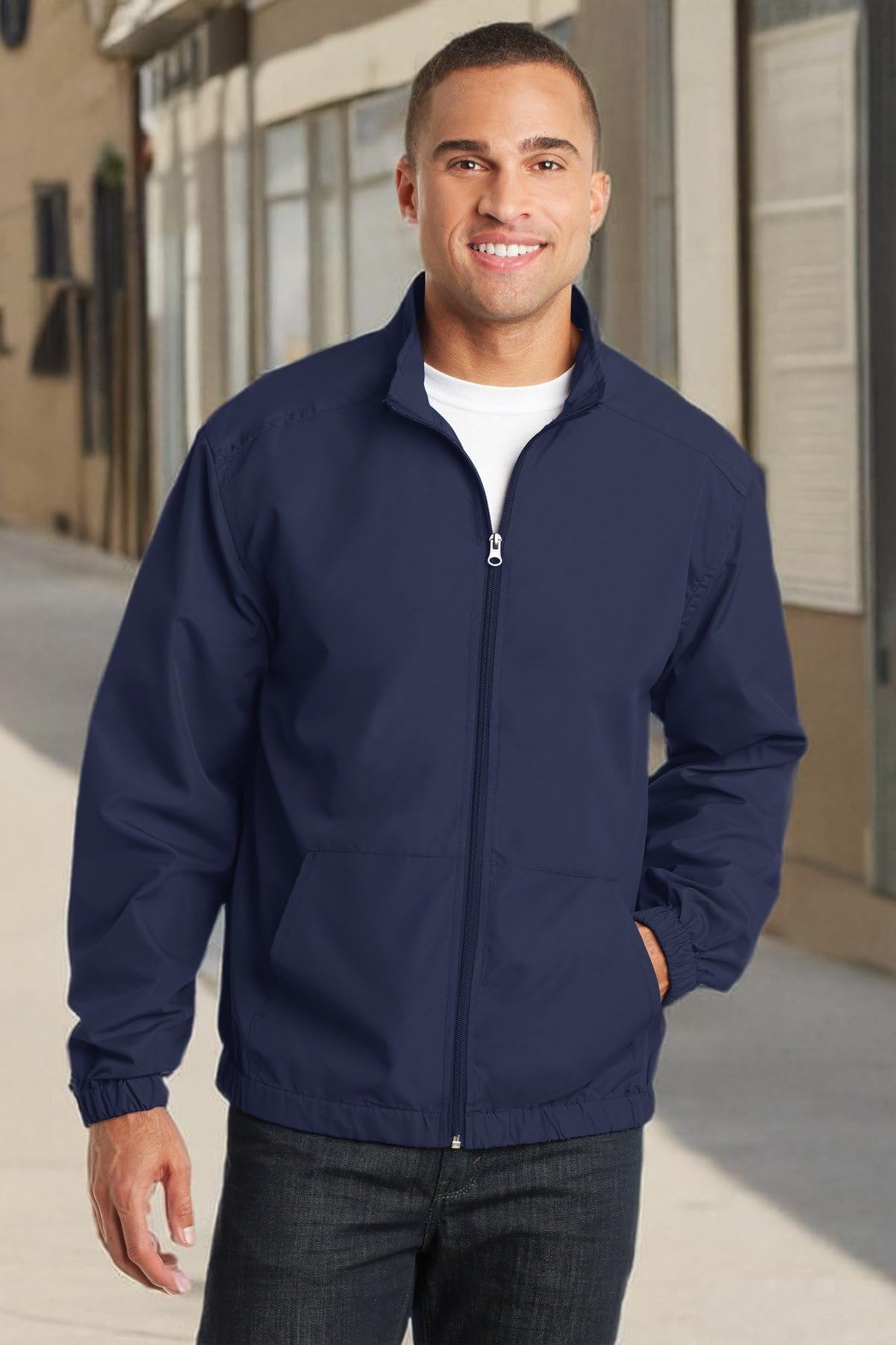 Port Authority Essential Jacket - Lightweight Water-Resistant Work Jacket for Men & Women | Perfect for Outdoor Work, Hiking & Casual Wear
