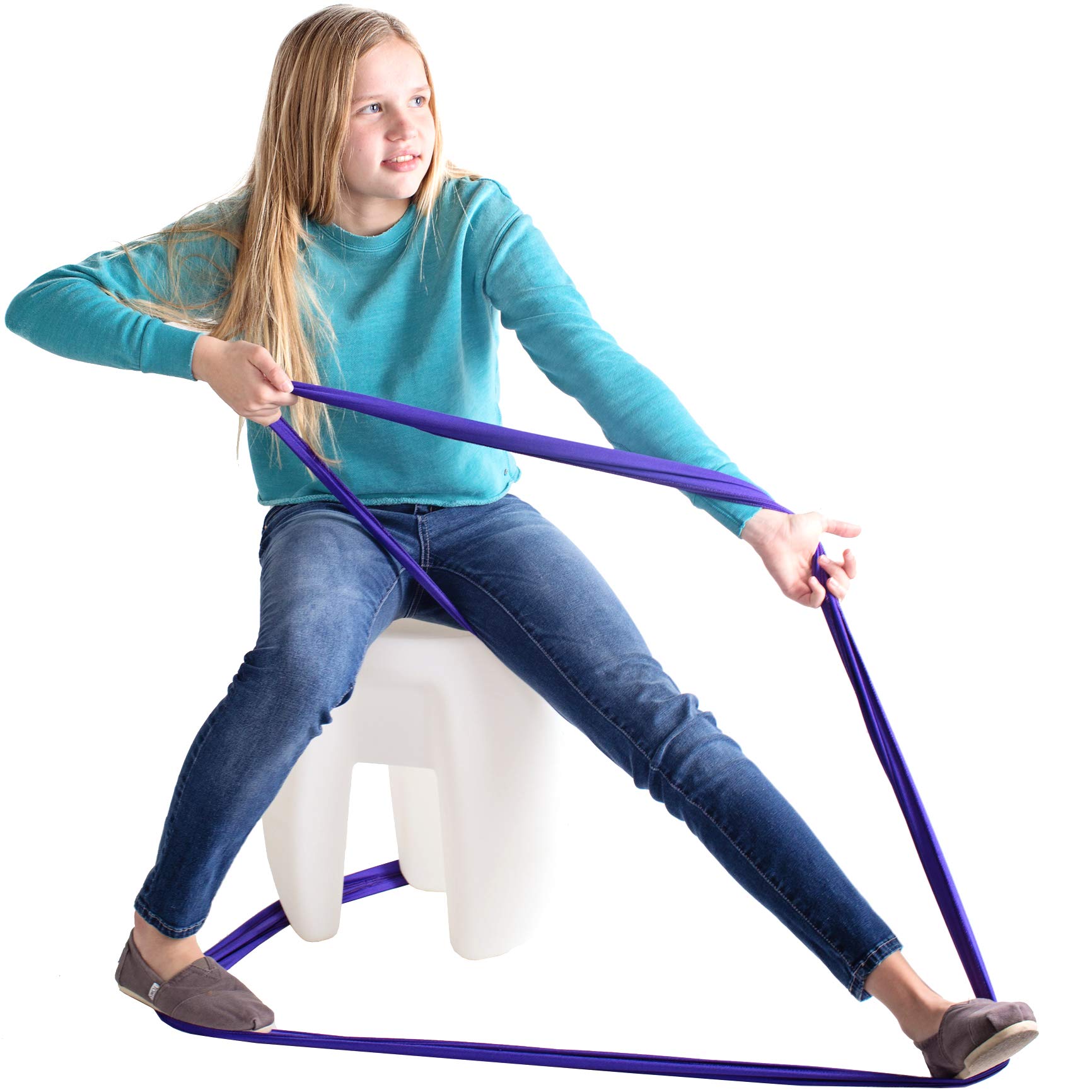 Premium Stretch Resistance Bands for Exercise & Sensory Therapy - Large 53
