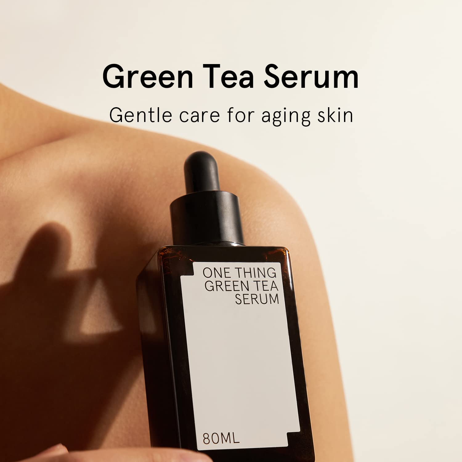 ONE THING Green Tea Serum 2.7 Fl Oz - Hyaluronic Acid Facial Ampoule for Hydration, Soothing & Barrier Repair | Vegan Korean Skincare for Glowing, Plump & Firm Skin | Perfect for Daily Routine & Sensitive Skin Care