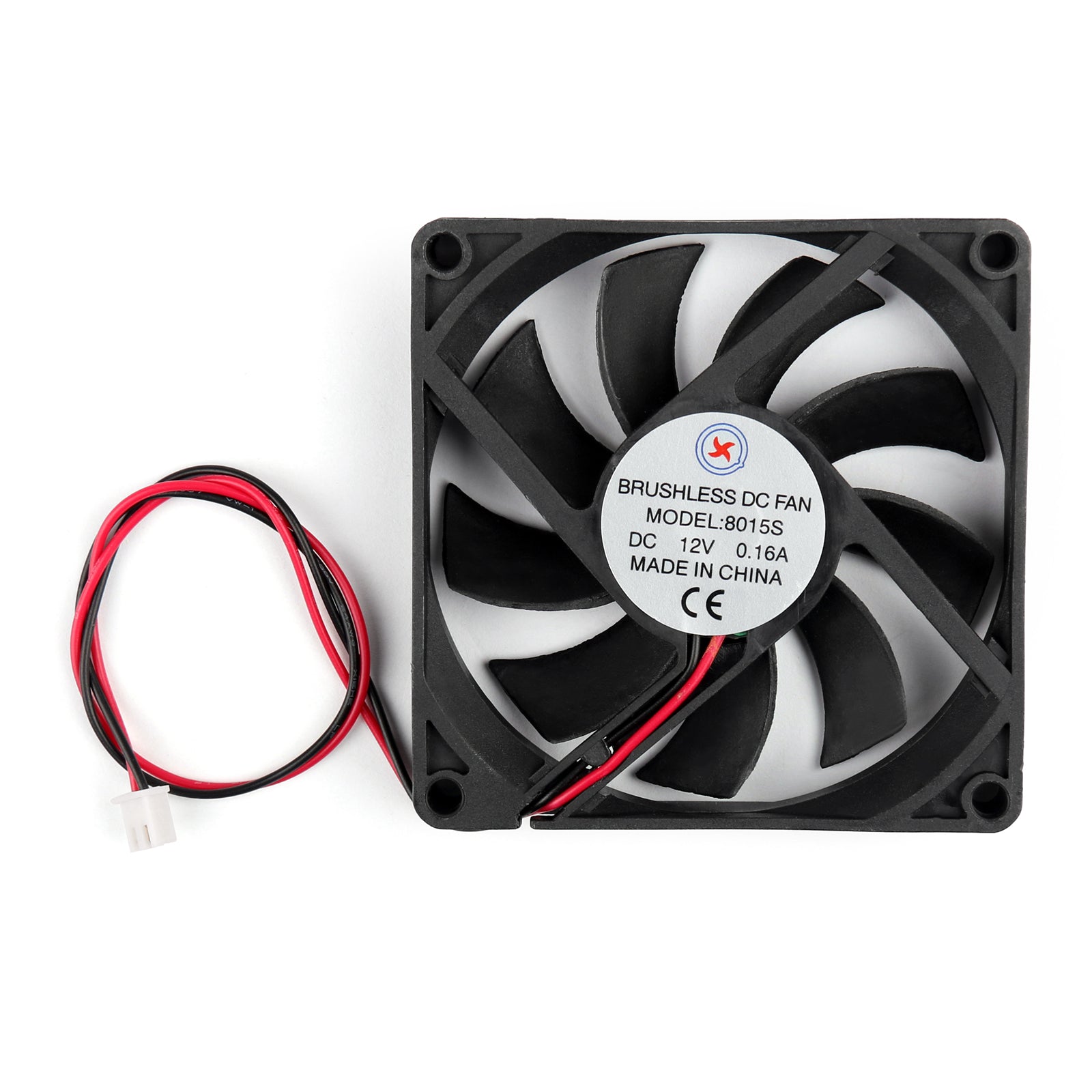 10PCS DC Brushless Cooling PC Computer Fan 12V 8015s 80x80x15mm 0.16A 2 Pin Wire - Quiet High Performance Cooling for Gaming PC, Desktop Computer, Server & Electronics Case Ventilation