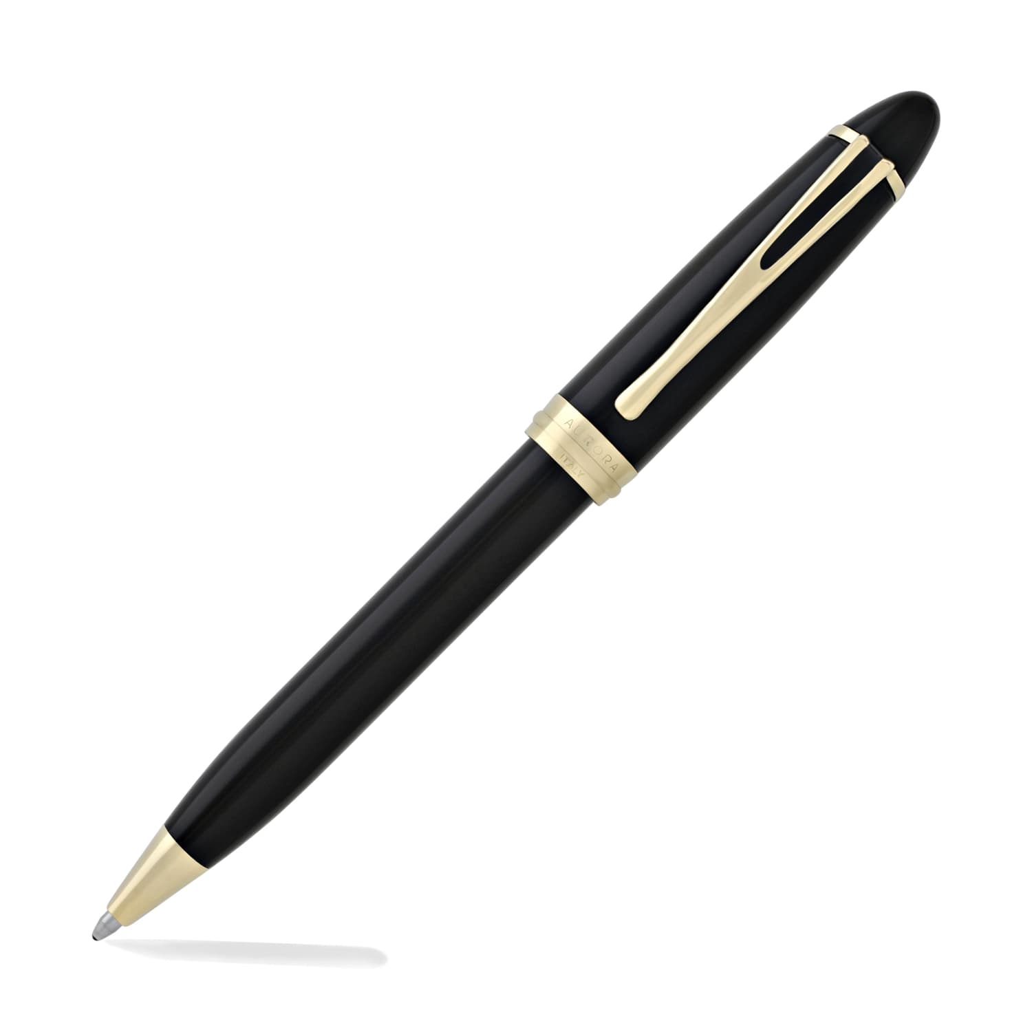 Aurora Ipsilon Deluxe Black Gold Ballpoint Pen - Premium Writing Instrument for Business, Gifts & Signature Documents