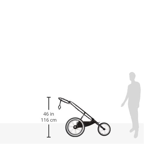 Cybex AVI Jogging Stroller Frame - Lightweight Black Stroller for Running & Outdoor Activities | Perfect for Active Parents & Daily Walks