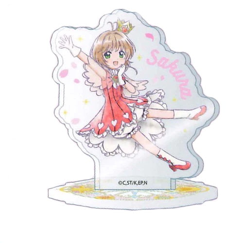 Card Captor Sakura Clear Card Acrylic Stand - 2 Inch Anime Collectible Figure (Ultra New Edition) - Perfect for Desk Decor, Anime Collections & Kawaii Gifts