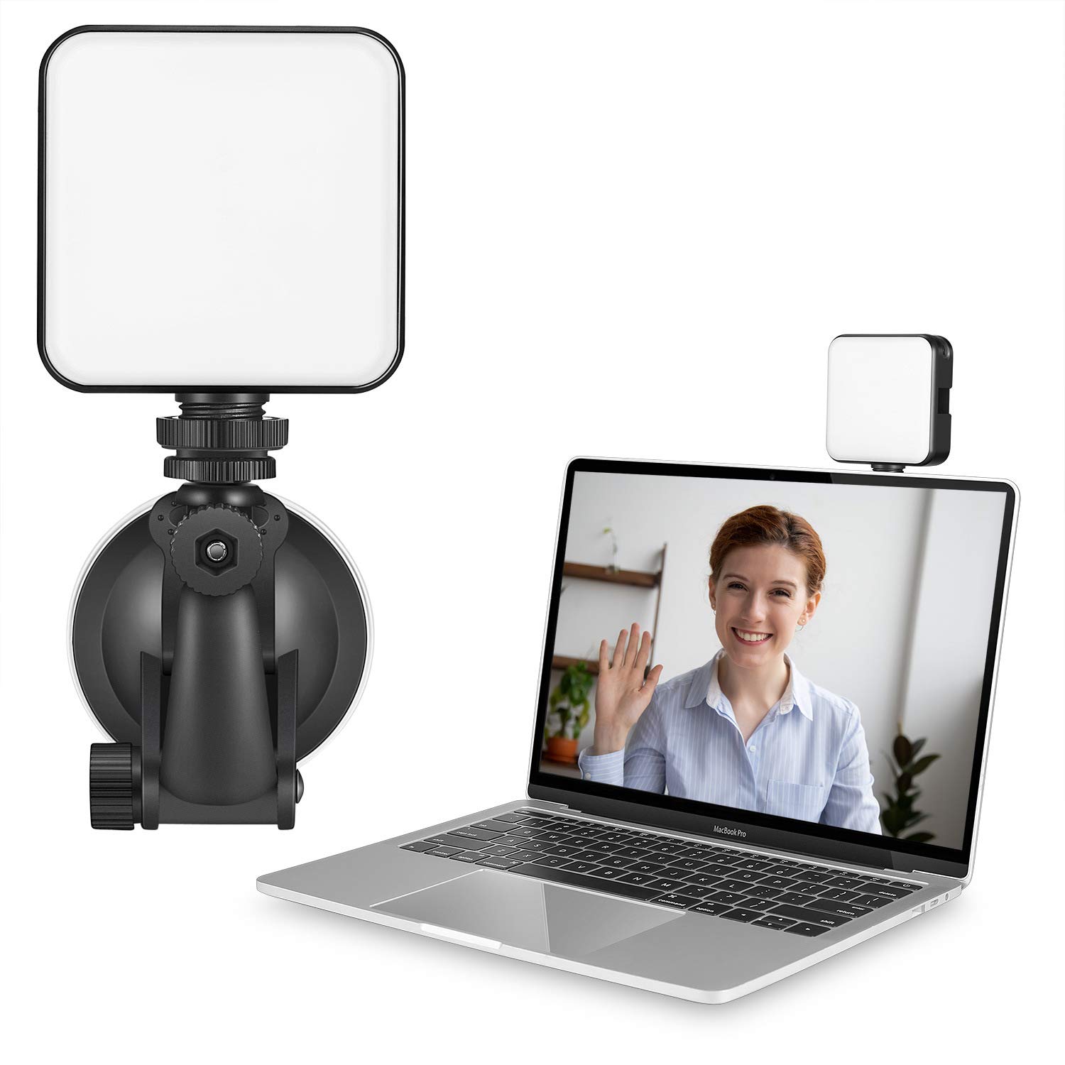 Professional LED Video Conference Lighting Kit - Adjustable Zoom Meeting Light for Laptop, Computer & MacBook - Perfect for Remote Work, Live Streaming & Online Classes (Clip-on Desk Light)