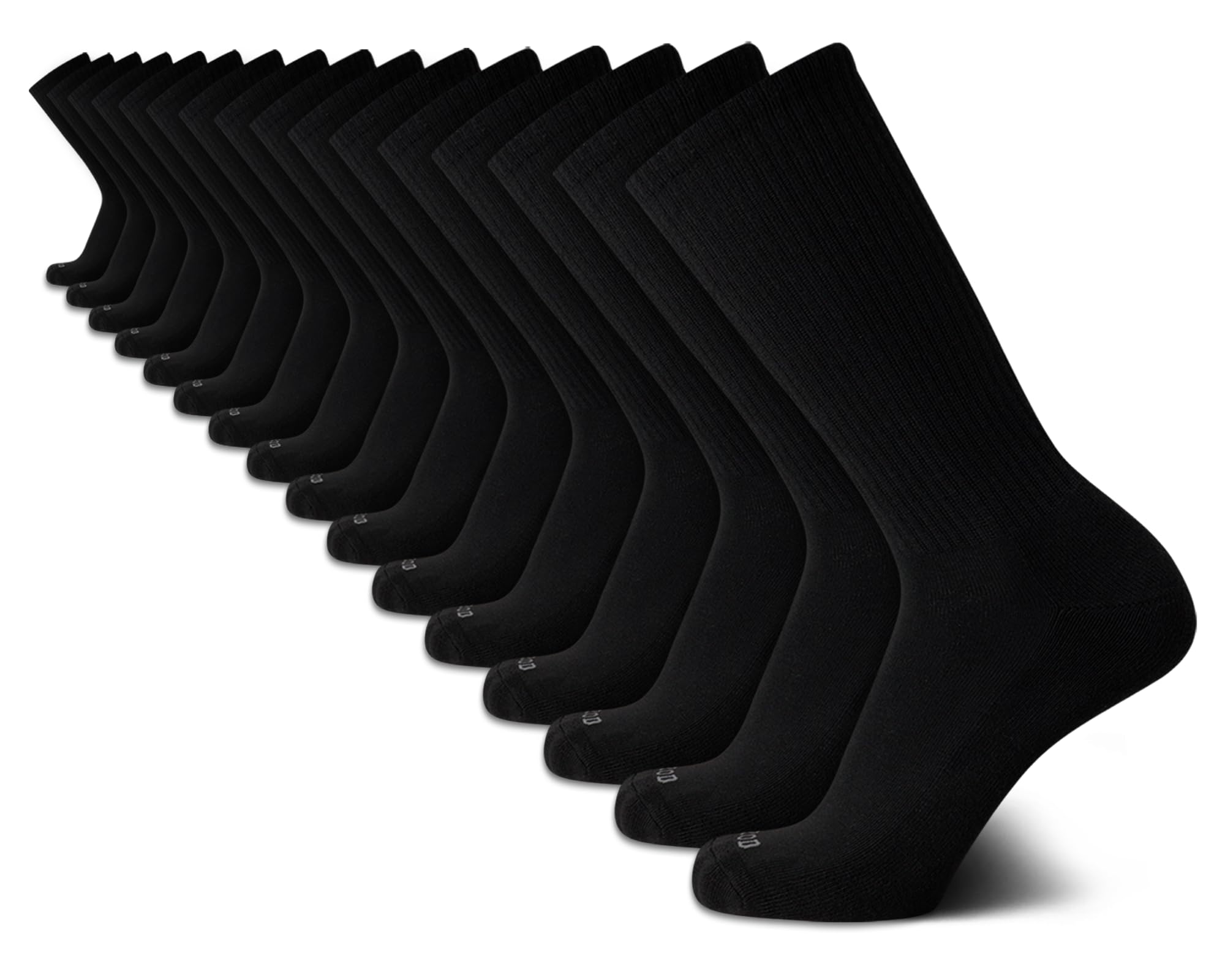 IZOD Men's 8-Pack Athletic Crew Socks - Moisture-Wicking, Cushioned Support for Running, Gym & Everyday Wear