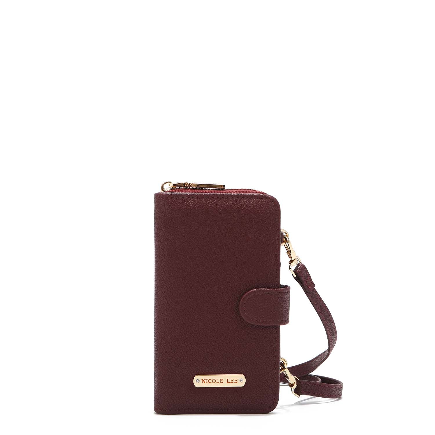 2-Piece Solid Phone Case with Crossbody Wallet - Stylish & Secure for iPhone & Samsung - Perfect for Travel, Shopping & Everyday Use