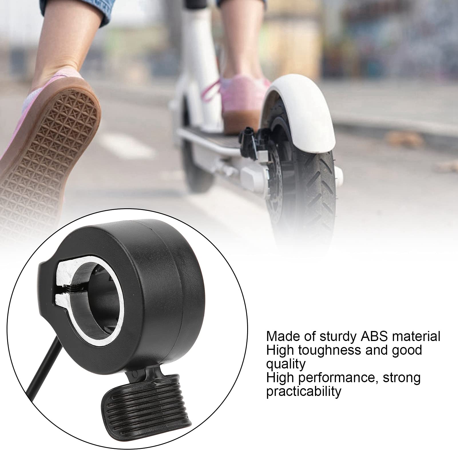 Electric Scooter Thumb Throttle Accelerator Grip - Universal Replacement Part for Most Scooter Models - Perfect for Commuting, Leisure Riding & Urban Transportation