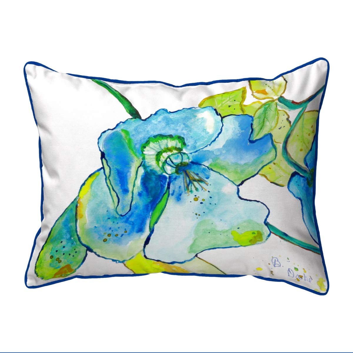Betsy Drake SN1115 Decorative Throw Pillow 11x14 Inches - Soft Multi-Color Cushion for Sofa, Bed, Living Room & Home Decor
