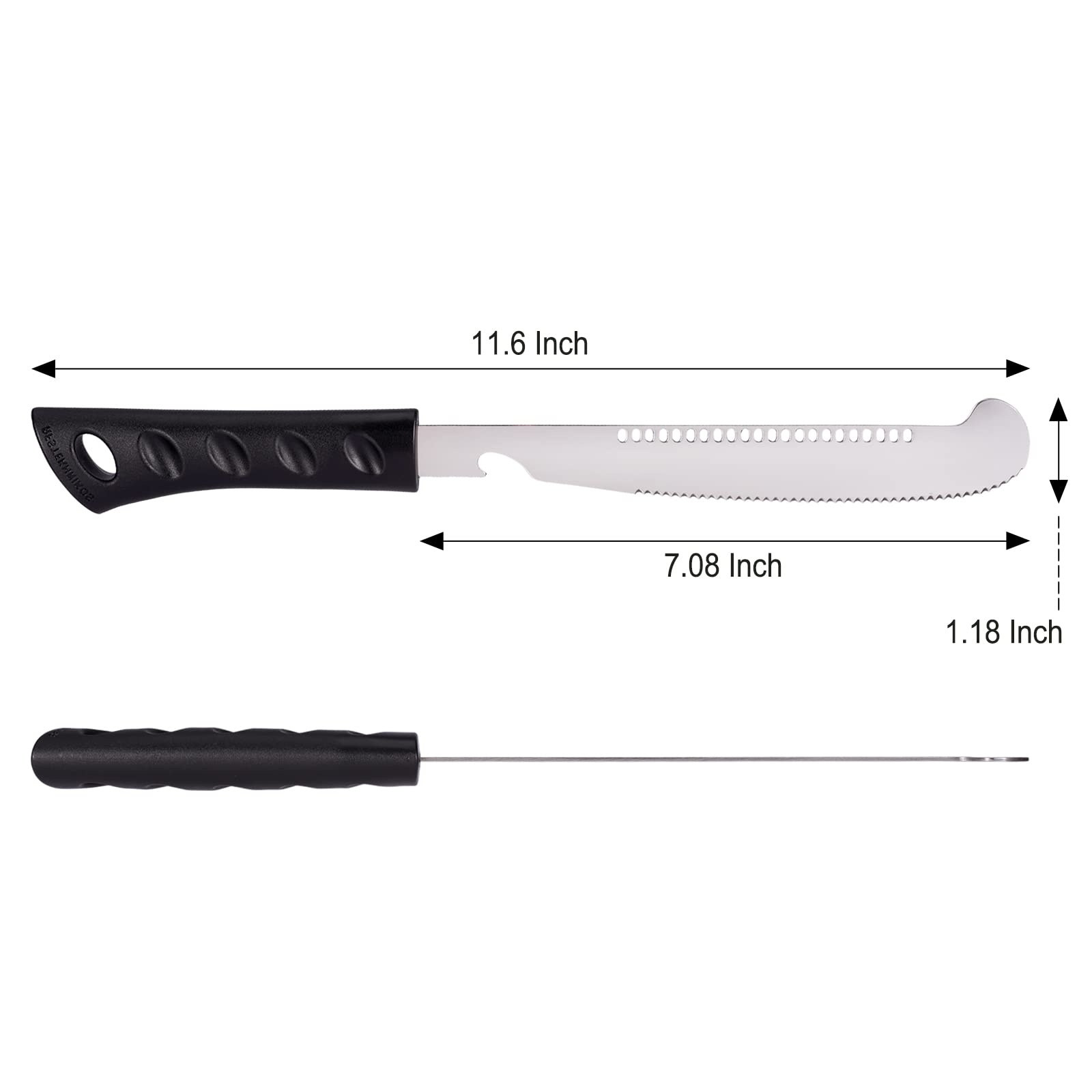 4-in-1 Multi-Function Kitchen Knife - Perfect for Spreading Peanut Butter, Butter & Jam | Easy Jar Scraping, Stirring & Cleaning | Bottle & Can Opener | Ideal for Camping, Picnics & Home Cooking