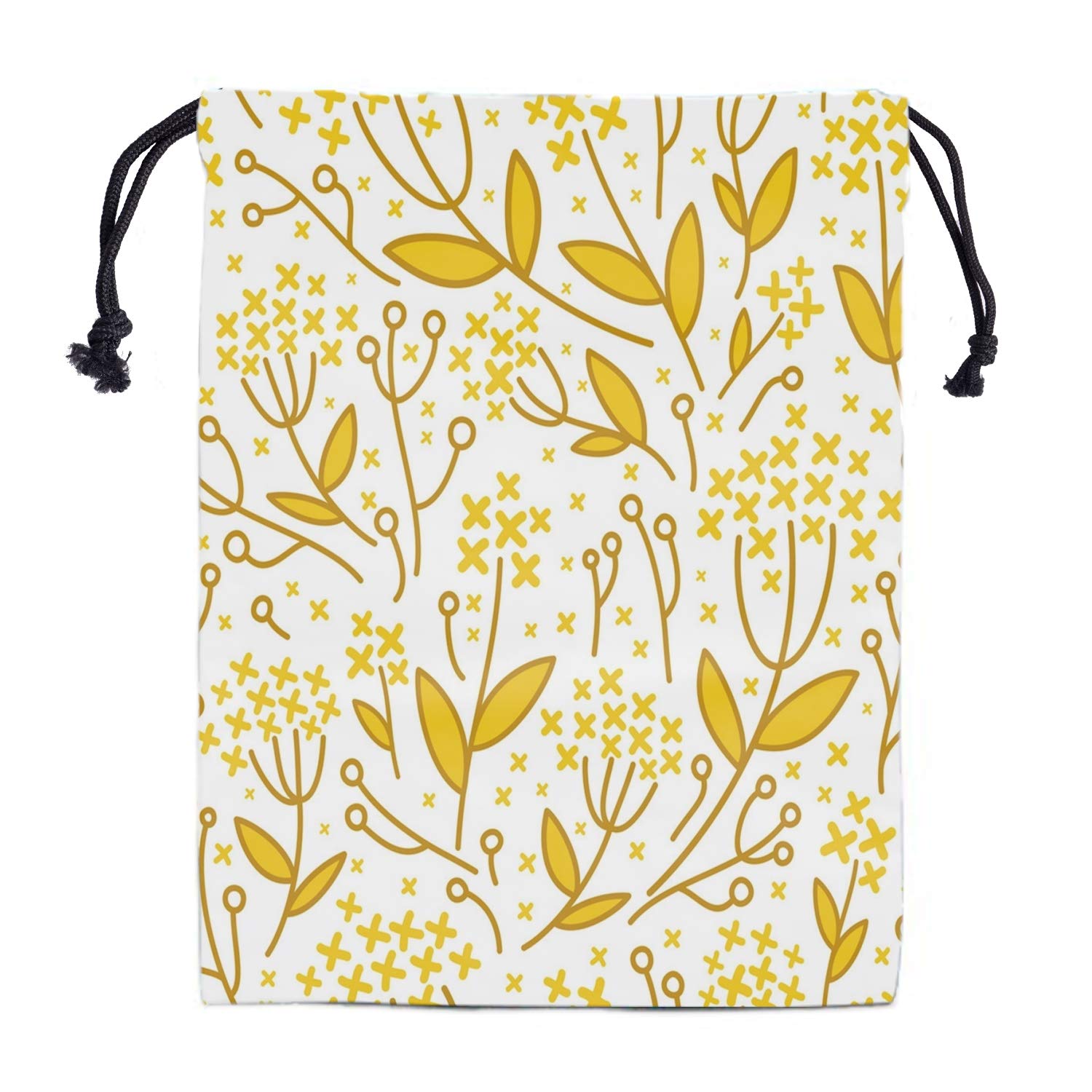 Nerxy Leaf Grip Bags for Gymnastics - Tropical Leaves Grip Bag with Drawstring, Botanical Storage Pouch for Gymnastics Equipment, Yoga Mats & Sports Gear - Perfect for Gym, Dance Practice & Travel Organization