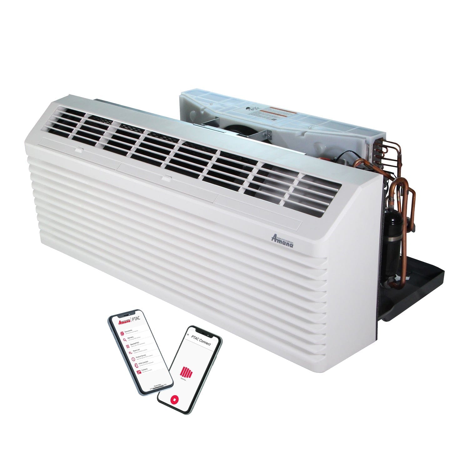 AMANA PTAC 7,000 BTU Air Conditioner with 3.5 kW Heater - 20 Amp Plug R32 Refrigerant - Perfect for Hotels, Apartments & Commercial Spaces