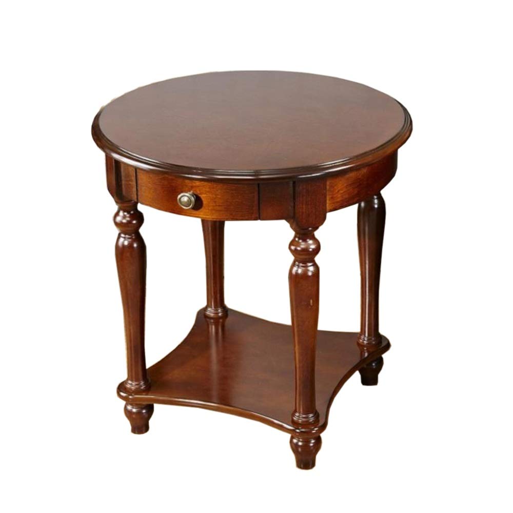 Solid Oak Round Coffee Table - 19.68