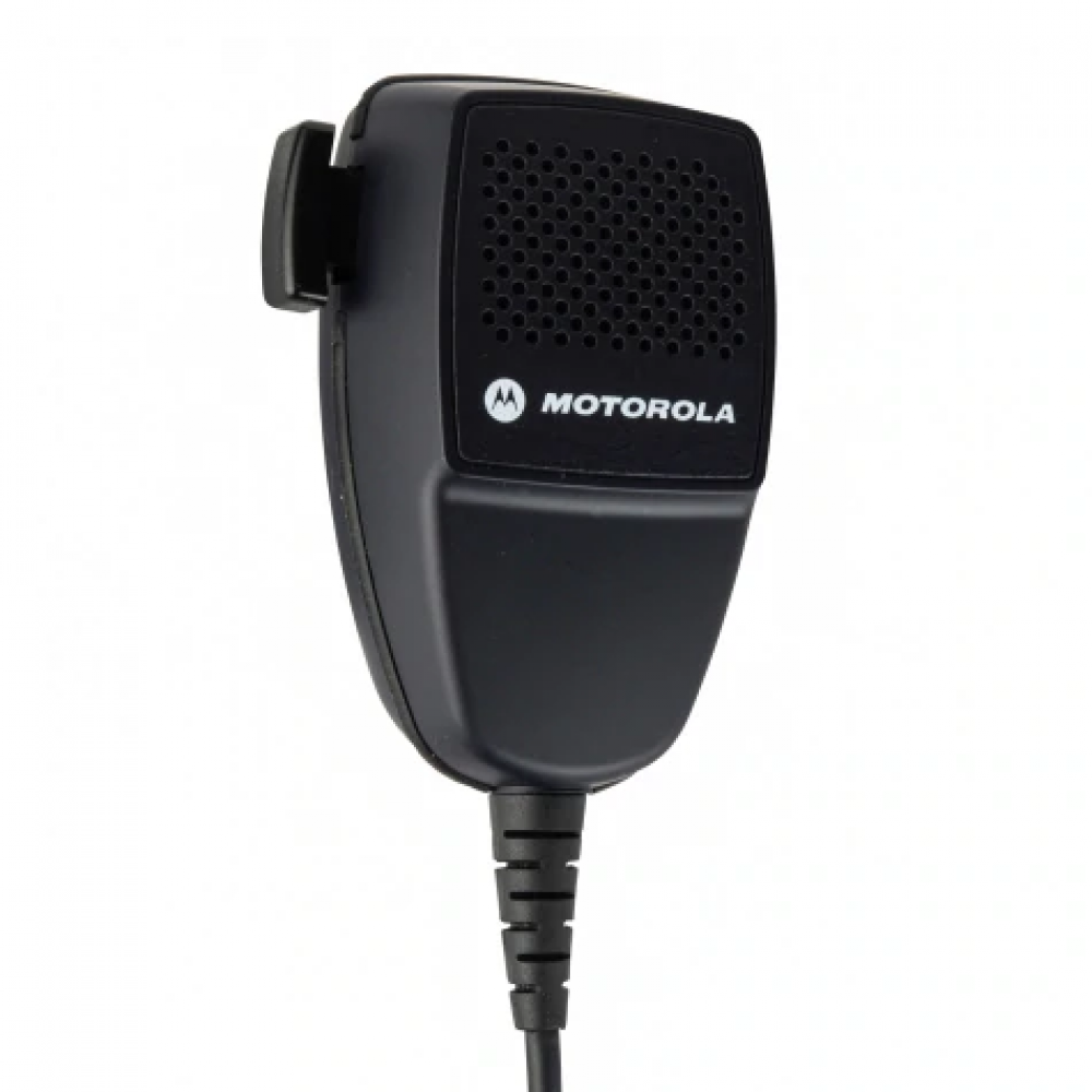 Motorola PMMN4090A Compact Microphone with Clip - Lightweight & Durable for Two-Way Radios - Perfect for Security, Construction & Outdoor Adventures