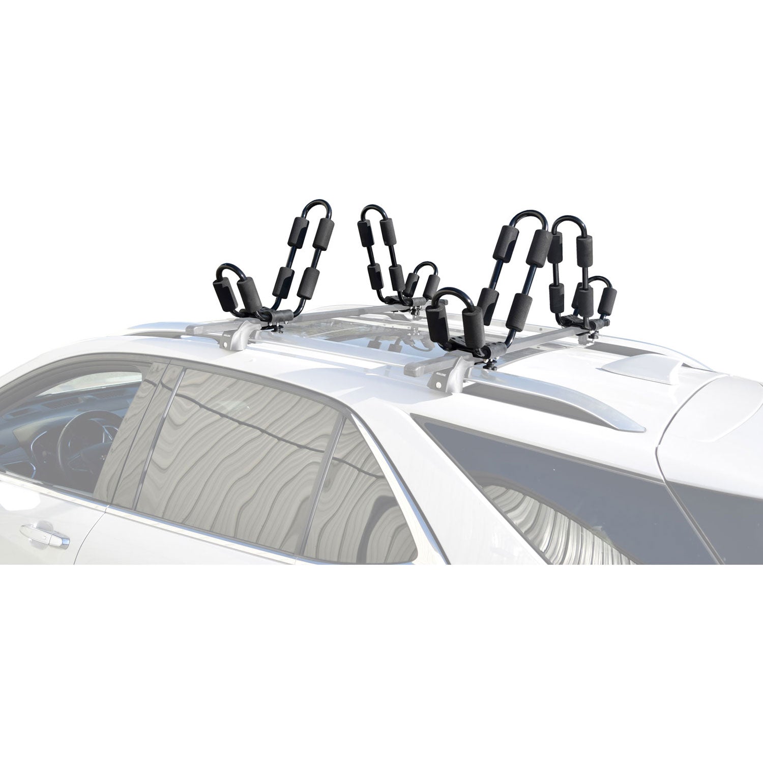 Malone Ecorack Kayak Carrier - 2 Pack Heavy Duty Roof Rack System for Canoes & Kayaks - Perfect for SUVs, Trucks & Outdoor Adventures
