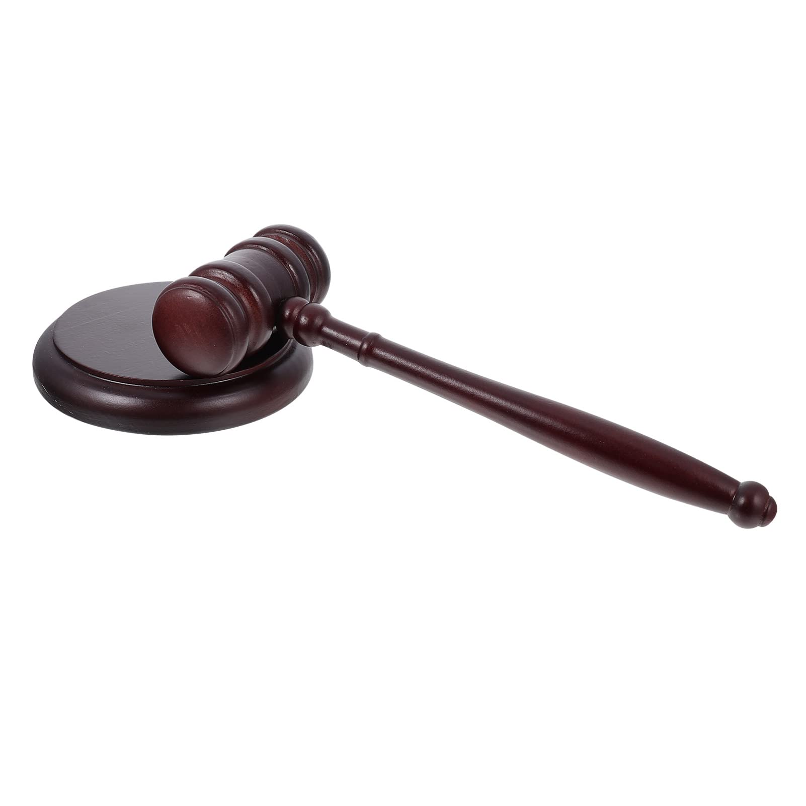 Wooden Gavel and Block Set - Judge Hammer & Auction Gavel Toy for Kids - Perfect for Courtroom Pretend Play, Lawyer Role Play, and Auction Simulation Games