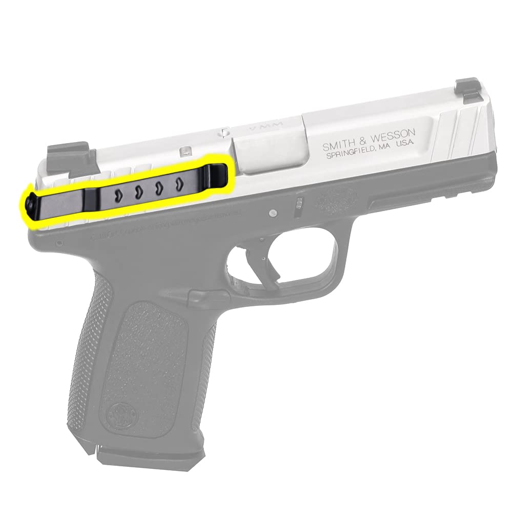 Low Profile Slim Gun Clip - Minimalist IWB Concealed Carry Holster for Pistols & Revolvers - Easy Install & Adjustable Fit - Perfect for Everyday Carry, Tactical Use & Self Defense
