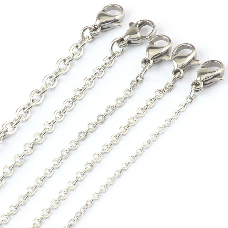 Premium Stainless Steel O Chain Necklace for Women & Men - Durable Hypoallergenic Jewelry for Everyday Wear, Layering & Gifts