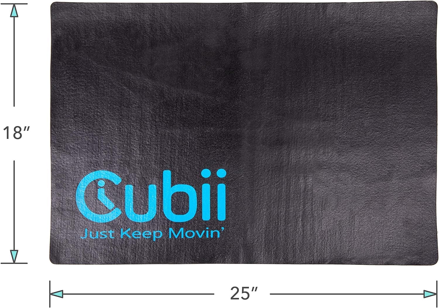 Non-Slip Workout Mat for Under Desk Elliptical Machines - Perfect for Office, Home Gym & Treadmill Use - Cubii Anti-Skid Exercise Mat for Safe Workouts