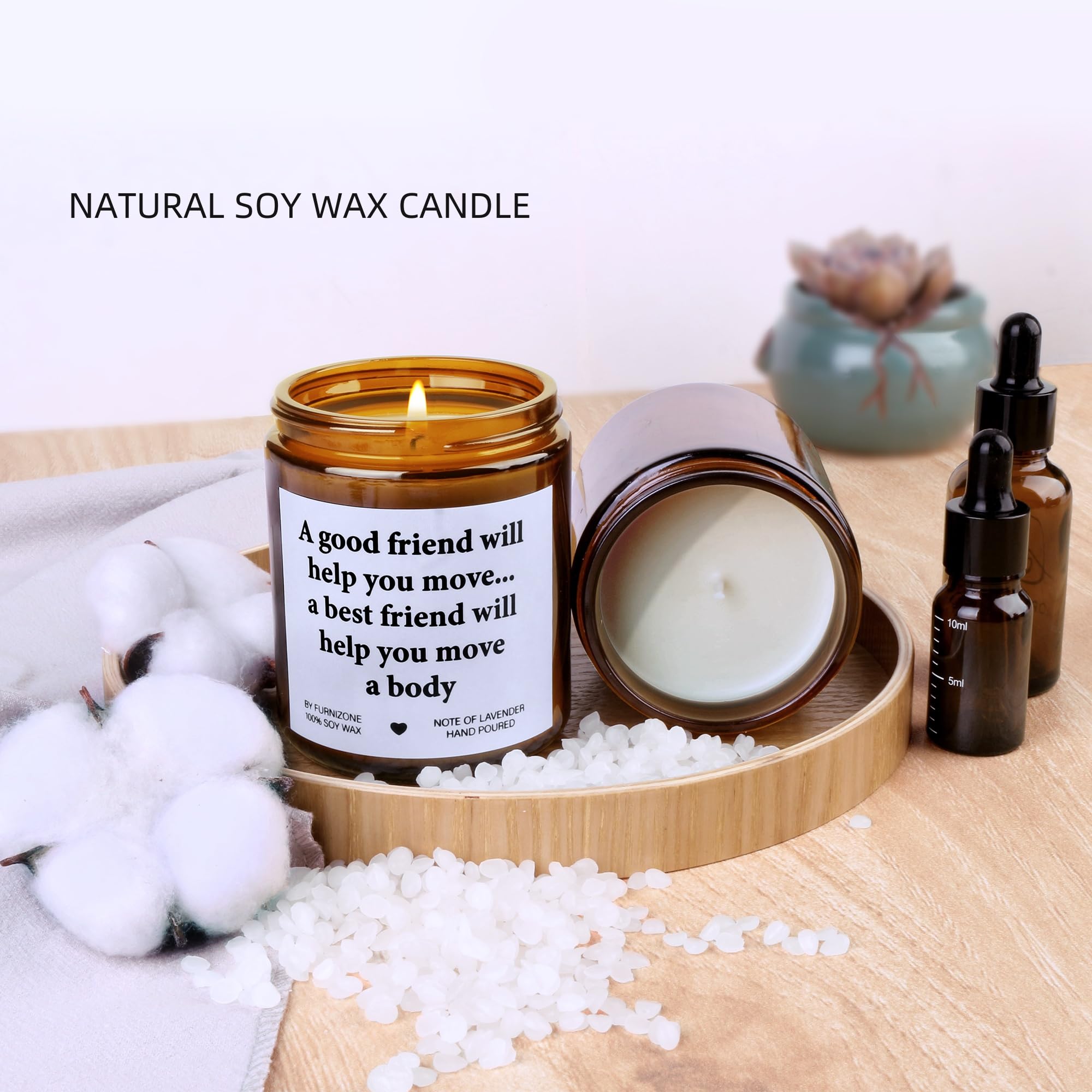 **Lavender Scented Soy Wax Candle - Natural Aromatherapy Gift for Women & Men, Birthday Present for Friends & Family - Home Decor & Relaxation - Stress Relief, Meditation, Yoga, Spa - Cozy Atmosphere for Bedroom, Bathroom, Office - Romantic Gift & Self-Care Essential - Perfect for Evenings, Spa Days, Relaxation & Creating a Peaceful Ambience - Ideal for Home, Office, Meditation, Yoga, Spa, Romantic Dinners, and Stress Relief**