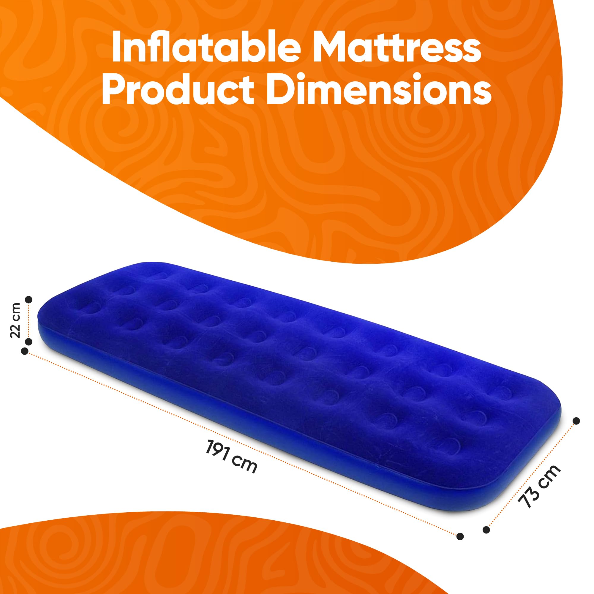 **Albert Austin Air Bed - Premium Inflatable Mattress for Camping, Tents & Caravans | Weatherproof, Comfortable & Easy to Store | Single Blow Up Bed for Adults & Kids | Perfect for Outdoor Adventures, Travel & Guest Sleeping**