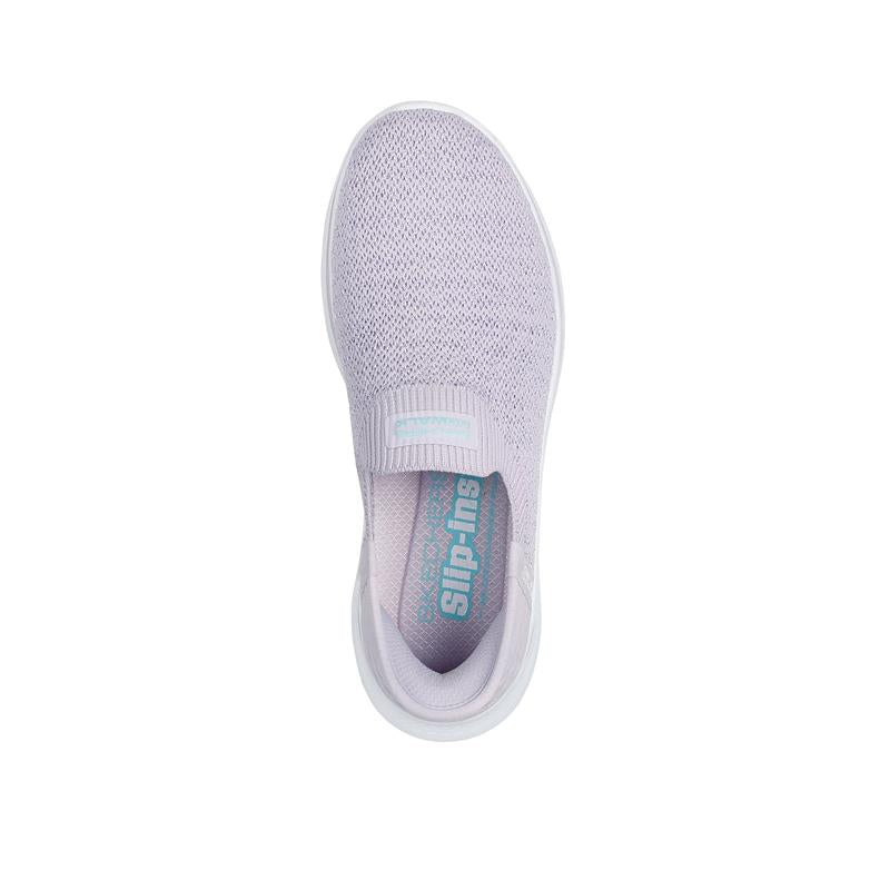 Skechers Women's Go Walk 7 Slip-On Sneakers - Comfortable Walking Shoes for Women, Lightweight & Breathable - Perfect for Travel, Work, and Everyday Wear (Style #125219, Lavender)