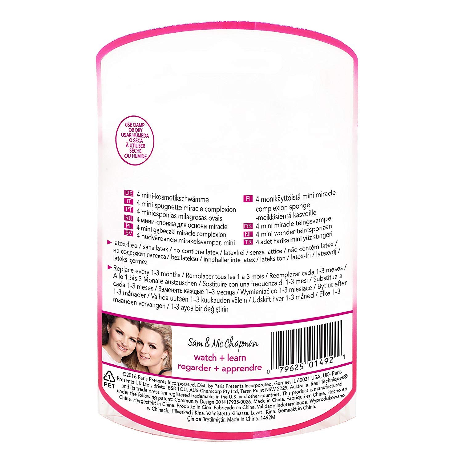 REAL TECHNIQUES Mini Miracle Complexion Sponge Set of 4 - Latex-Free Makeup Blender for Flawless Foundation & Concealer Application | Perfect for Travel, Everyday Makeup & Professional Use