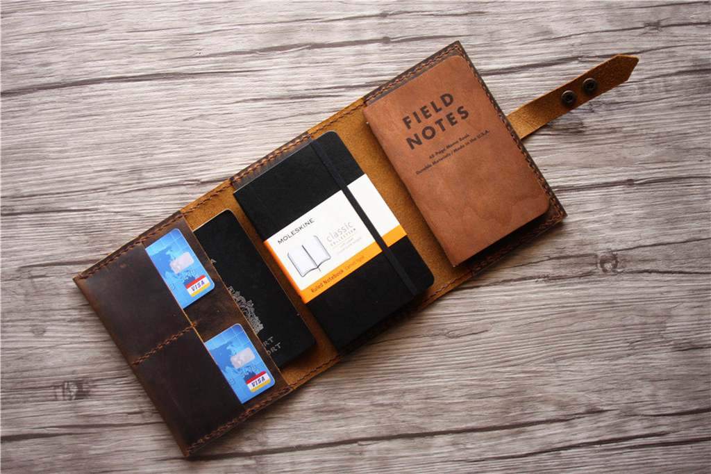 Personalized Monogrammed Passport Cover - Genuine Leather Travel Wallet for Women & Men - Perfect for International Flights, Business Trips and Vacation Travel Accessories