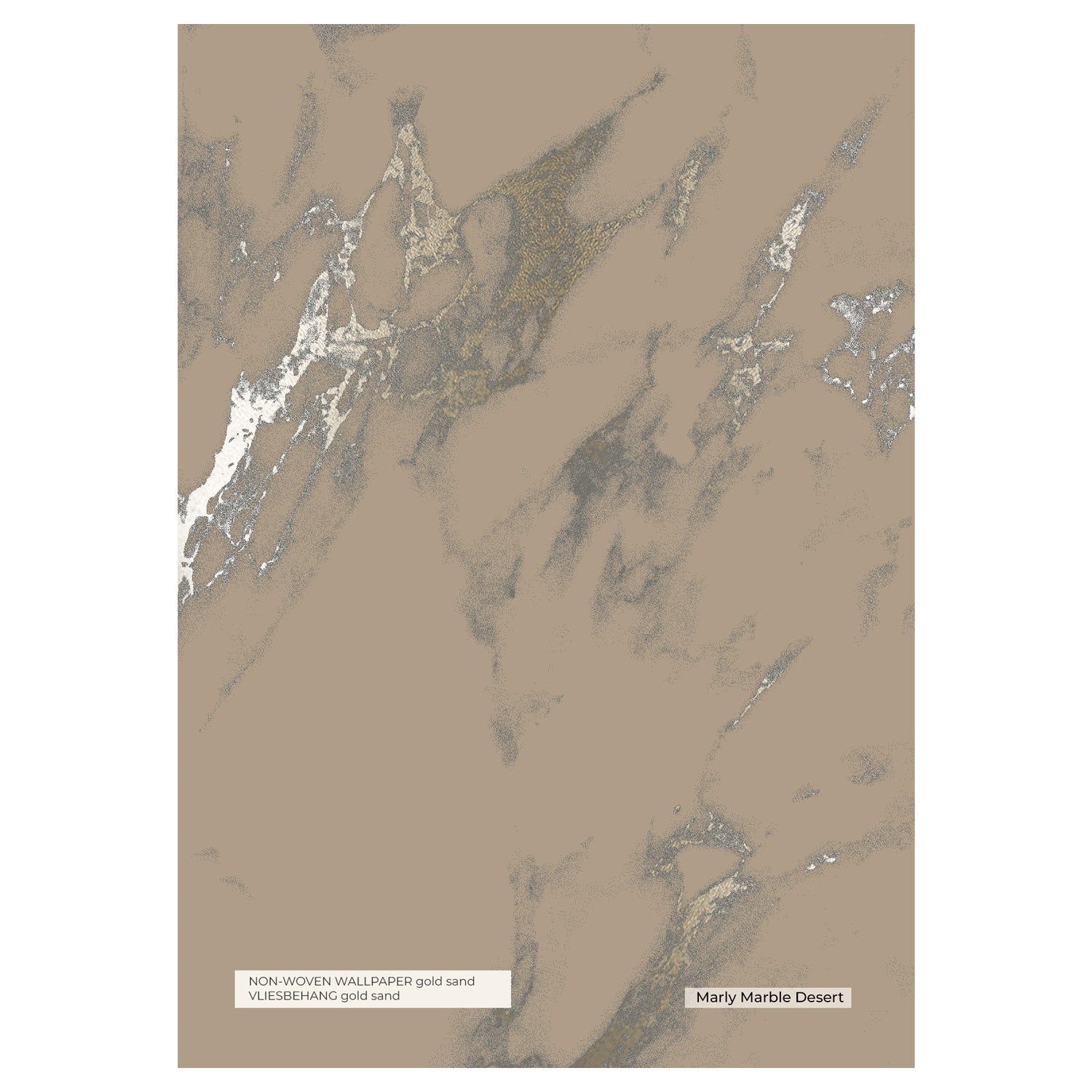 Gold Marble Wallpaper Sample - Marly Marble Design for Living Room & Bedroom Decor
