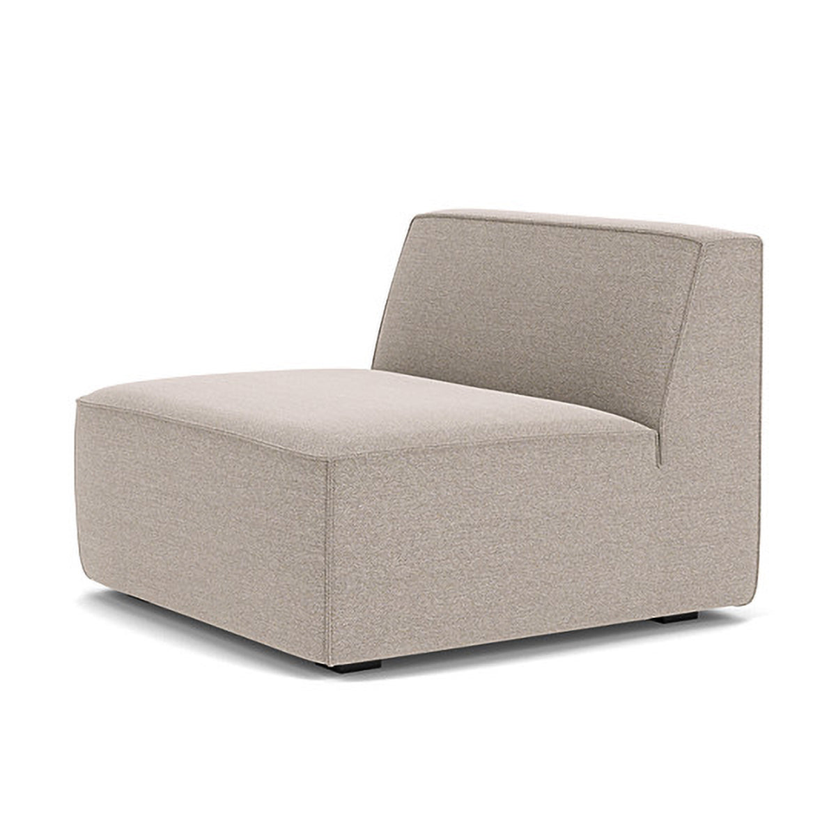 Modern Dane Fabric 1-Seater Modular Armless Sofa - Perfect for Small Spaces, Apartments & Contemporary Living Rooms