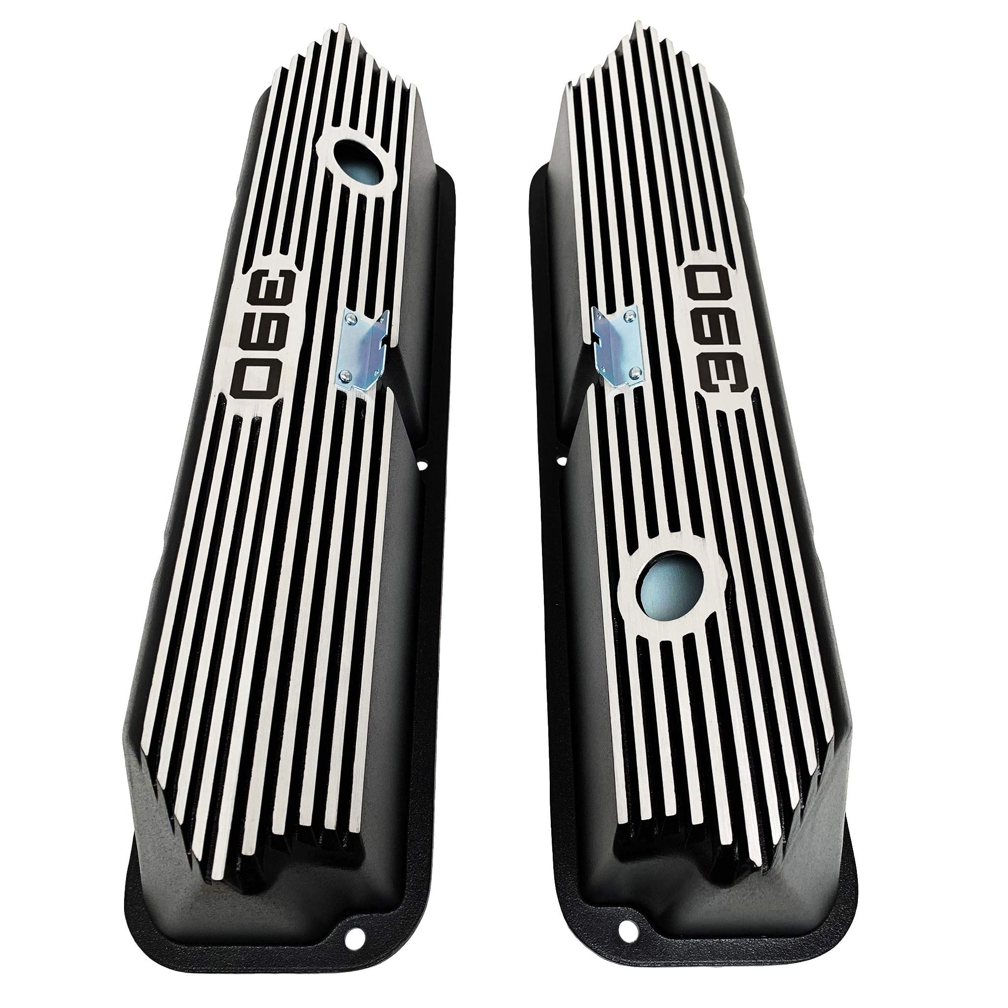 Ford FE 390 Tall Black Die-Cast Aluminum Valve Covers - Compatible with Classic Ford Engines - Perfect for Engine Upgrades & Restoration Projects