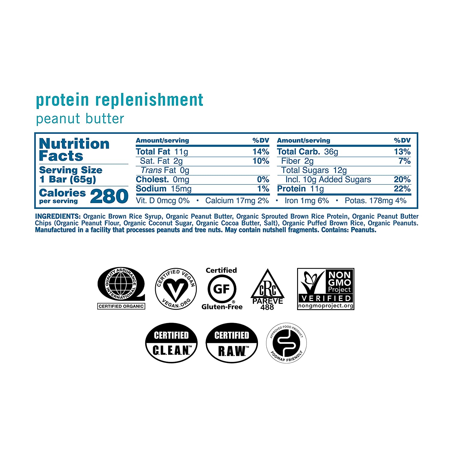 GOMACRO Organic Peanut Butter Protein Bars - High Protein Snack for Energy & Recovery - Perfect for Post-Workout, Hiking & Healthy On-the-Go Nutrition