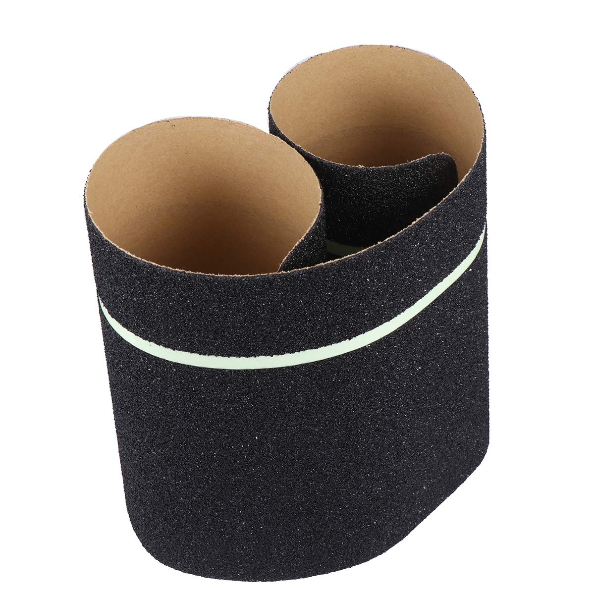 Yellow Caution Floor Tape - Non-Slip Safety Tape with Glow in The Dark Feature, Black & Yellow Duct Tape for Step Warning and Hazard Marking - Perfect for Construction Sites, Warehouses, and Home Safety