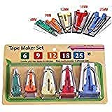 LNKA 15-Size Bias Tape Maker Kit - Single & Double Fold Fabric Strips Tool for Quilting, Sewing & DIY Crafts | Perfect for Jelly Roll Strips & Bias Binding