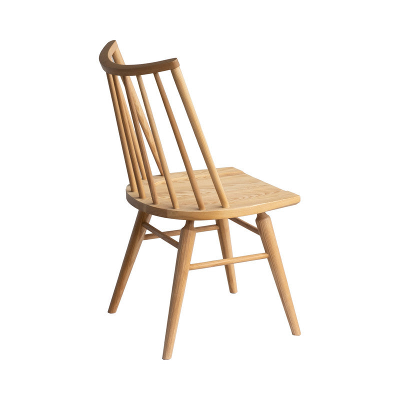 Amalien Natural Wood Dining Chairs Set of 2 - Modern Scandinavian Kitchen Chairs for Dining Room, Breakfast Nook & Home Decor