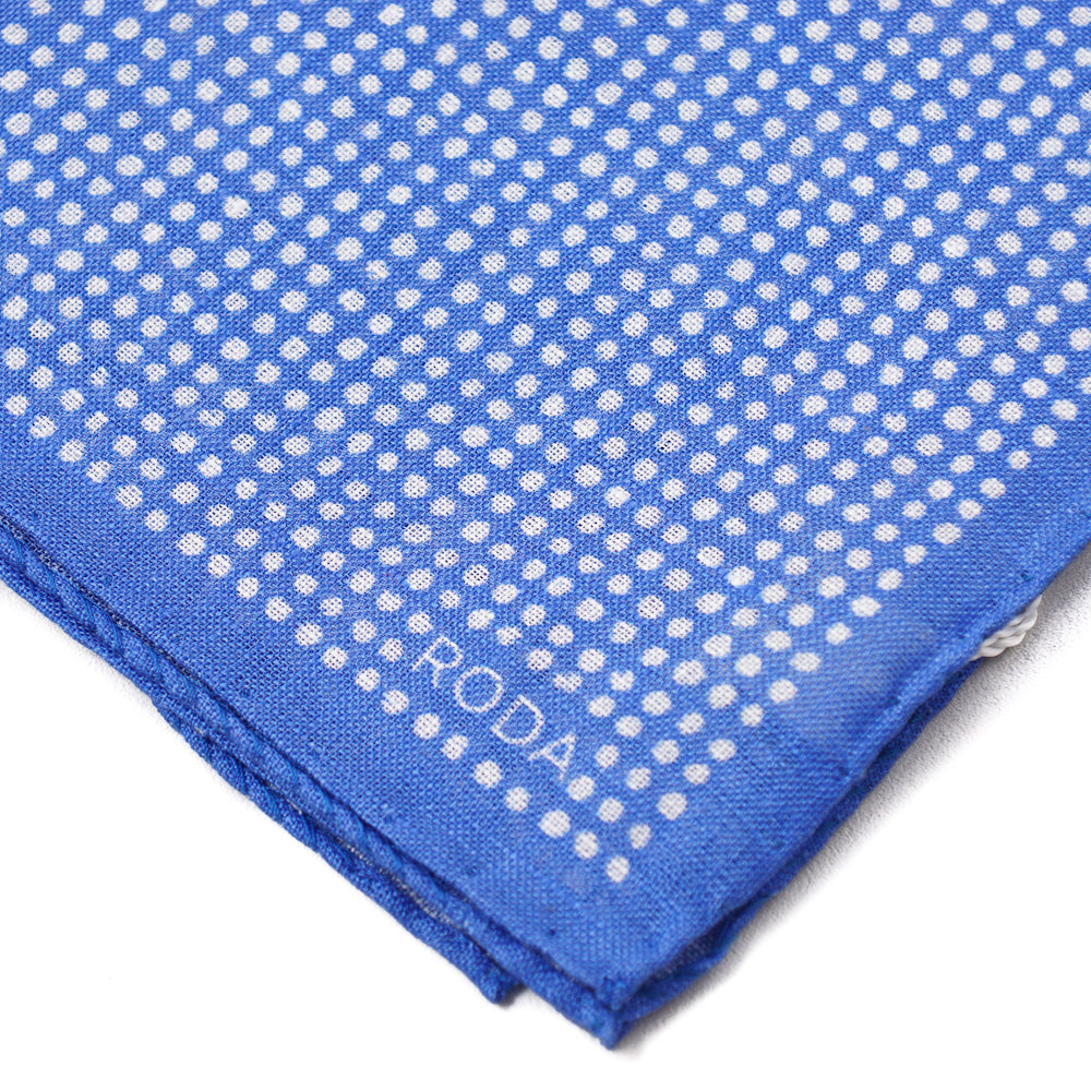 Elegant Roda Dot Print Linen Pocket Square for Men - Premium Handkerchief for Weddings, Business & Formal Occasions - Stylish Fashion Accessory Gift