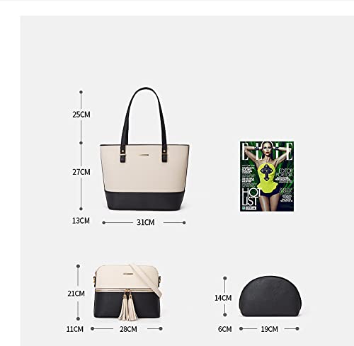 Stylish Women's Handbags Set - 3-Piece Shoulder Bag, Tote & Satchel Purse Combo for Work, Travel & Everyday Use