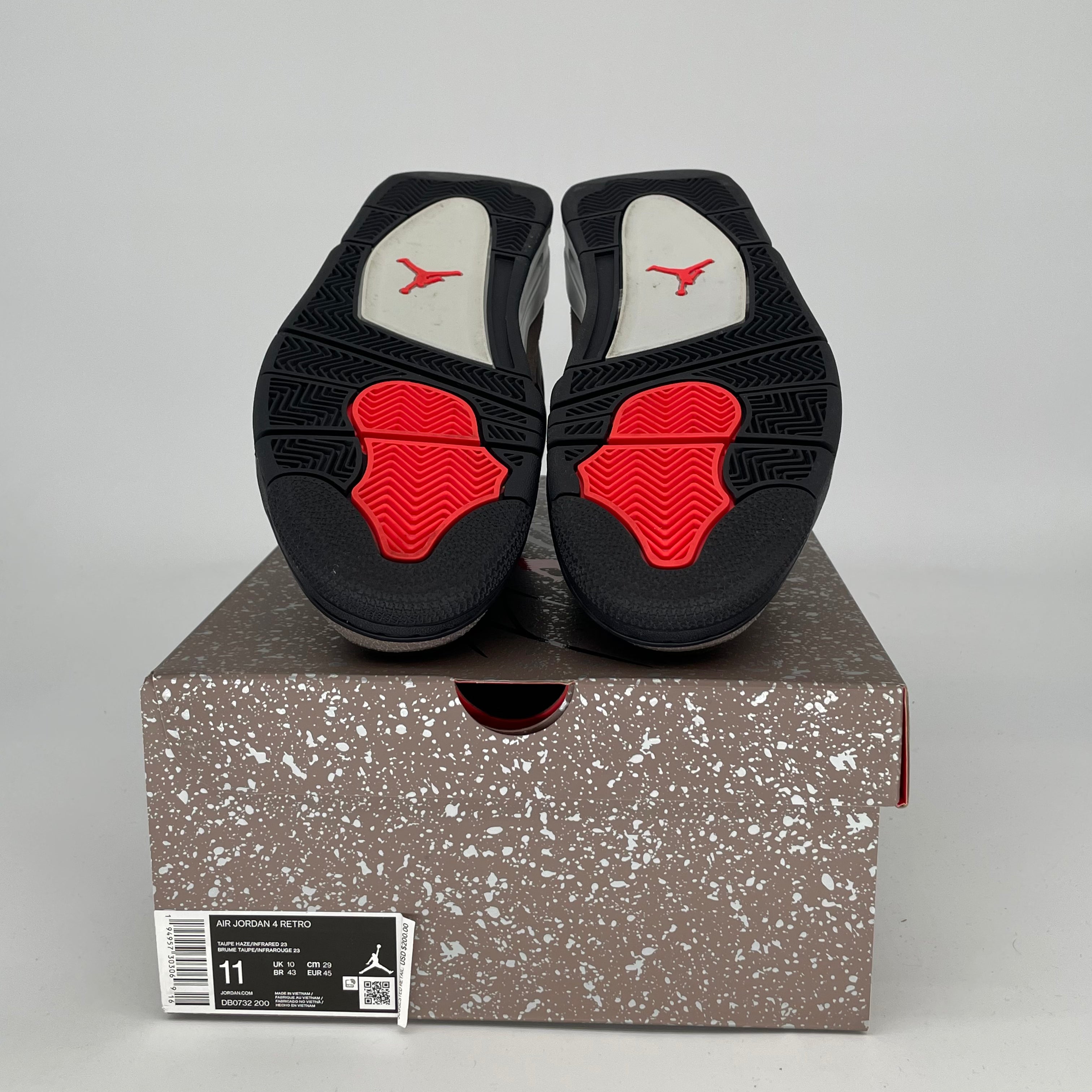 AIR JORDAN 4 TAUPE HAZE Retro Sneakers - Men's Size 11/Women's Size 12.5 - Style DB0732-200 - Authentic Basketball Shoes for Streetwear & Casual Outfits