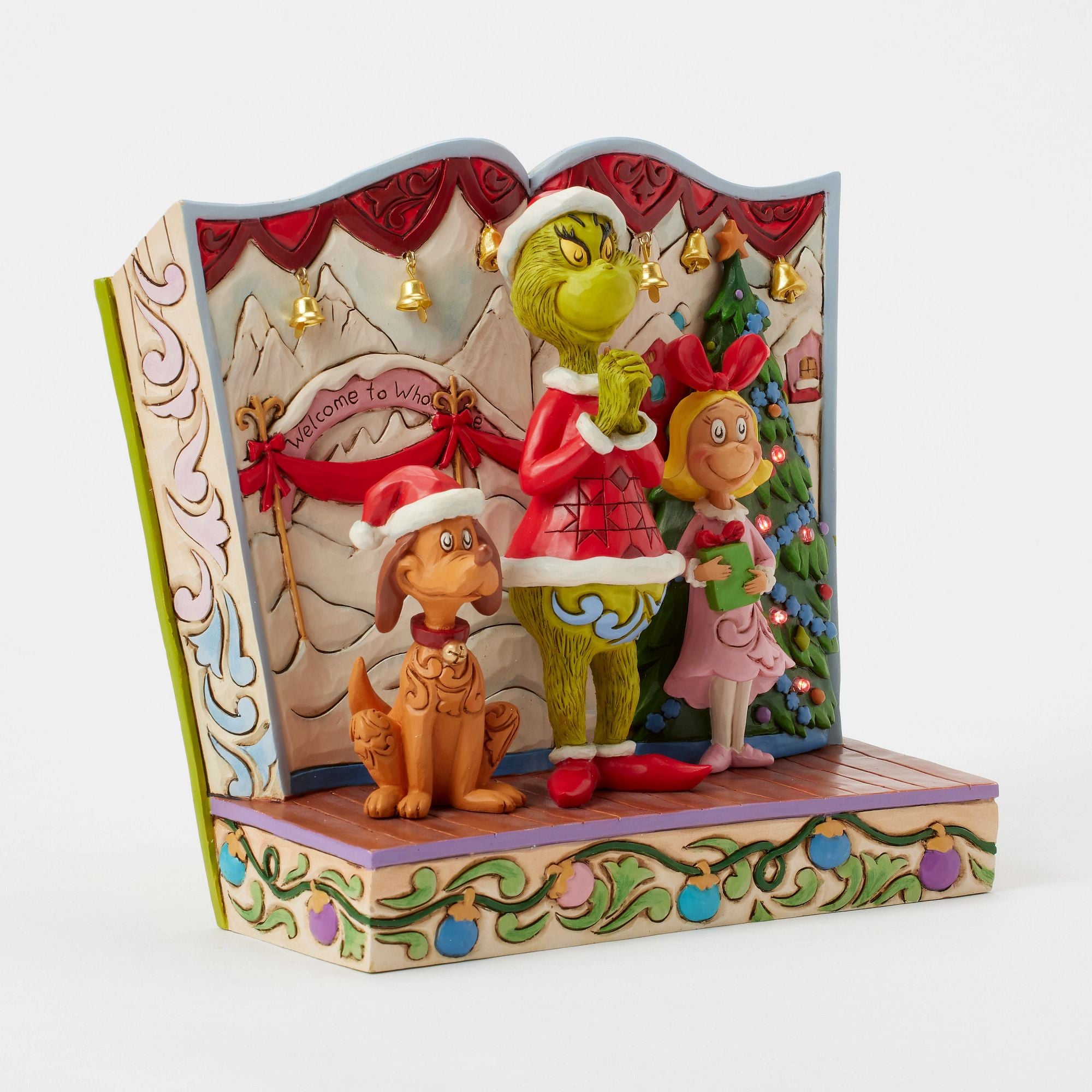 Grinch with Max and Cindy FE - Christmas Decorations for Home, Party, and Holiday Festivities