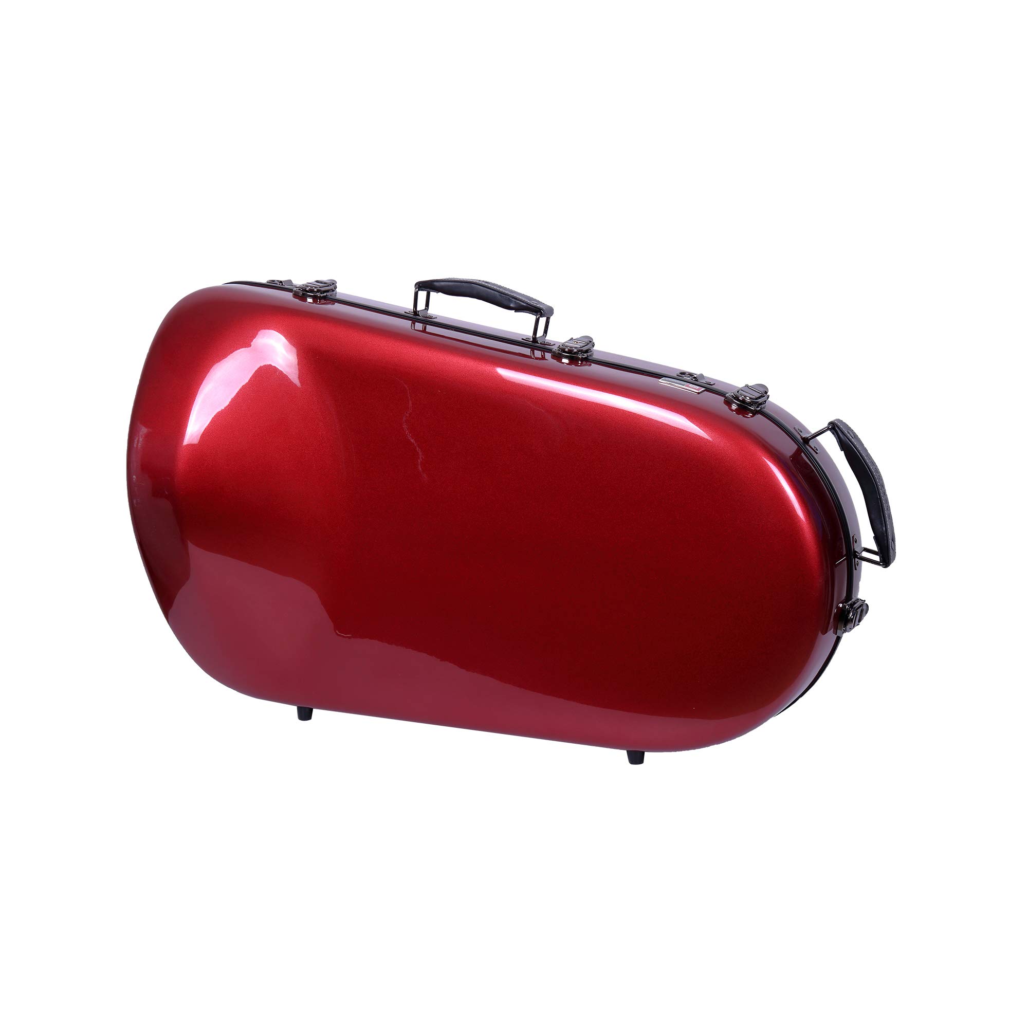Crossrock CRF1000FHDRD Fiberglass French Horn Case - Detachable Hardshell Bell, Backpack Straps, Red | Durable Protection for Professional Musicians & Travel