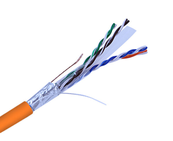 CAT6 Bulk Stranded Ethernet Cable 1000FT - Shielded Bare Copper CM 24 AWG for High-Speed Networking, Data Centers & Office Installations