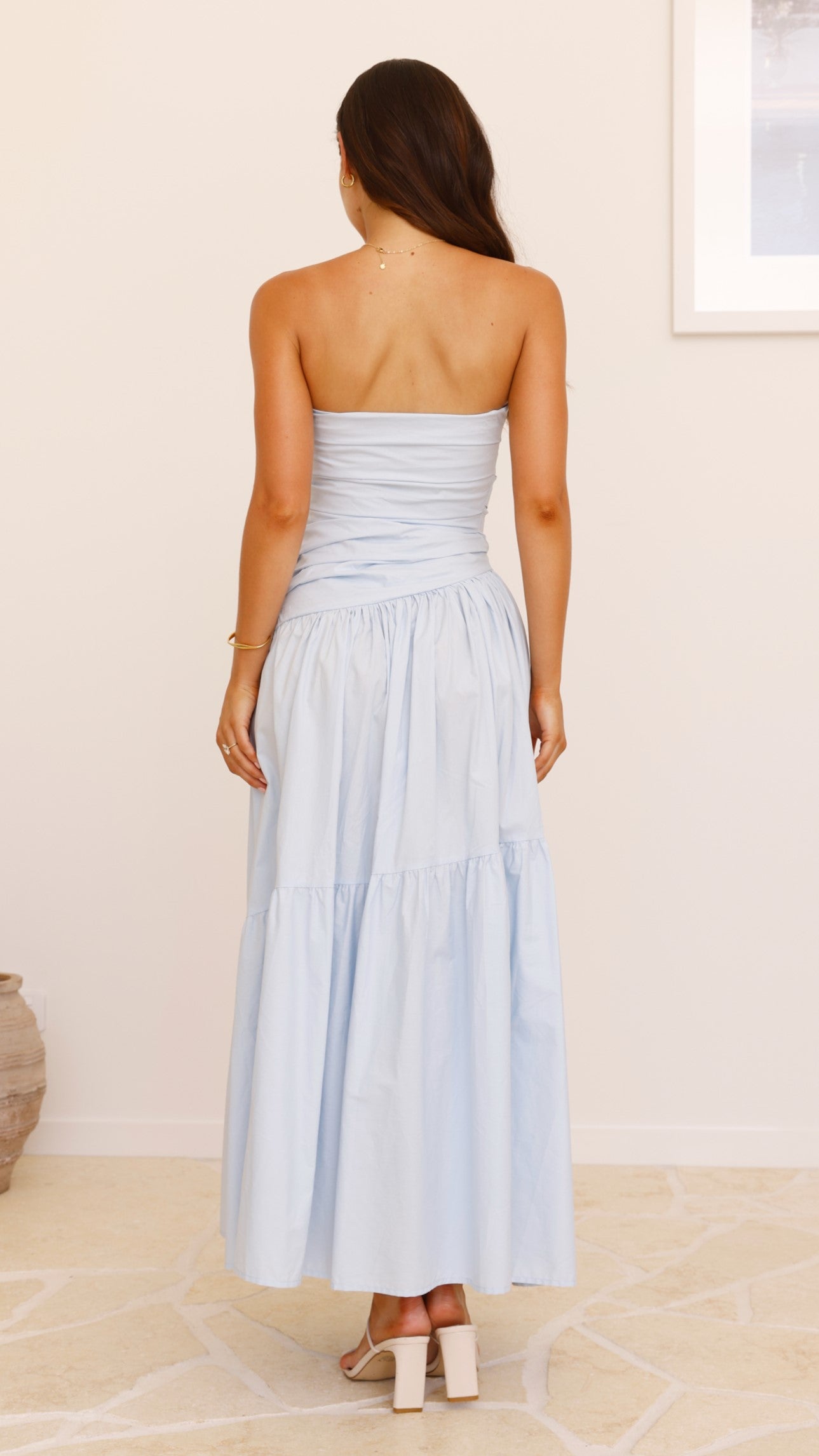 Lola Maxi Dress - Flowy Blue Long Dress for Women | Perfect for Beach, Vacation & Summer Outfits