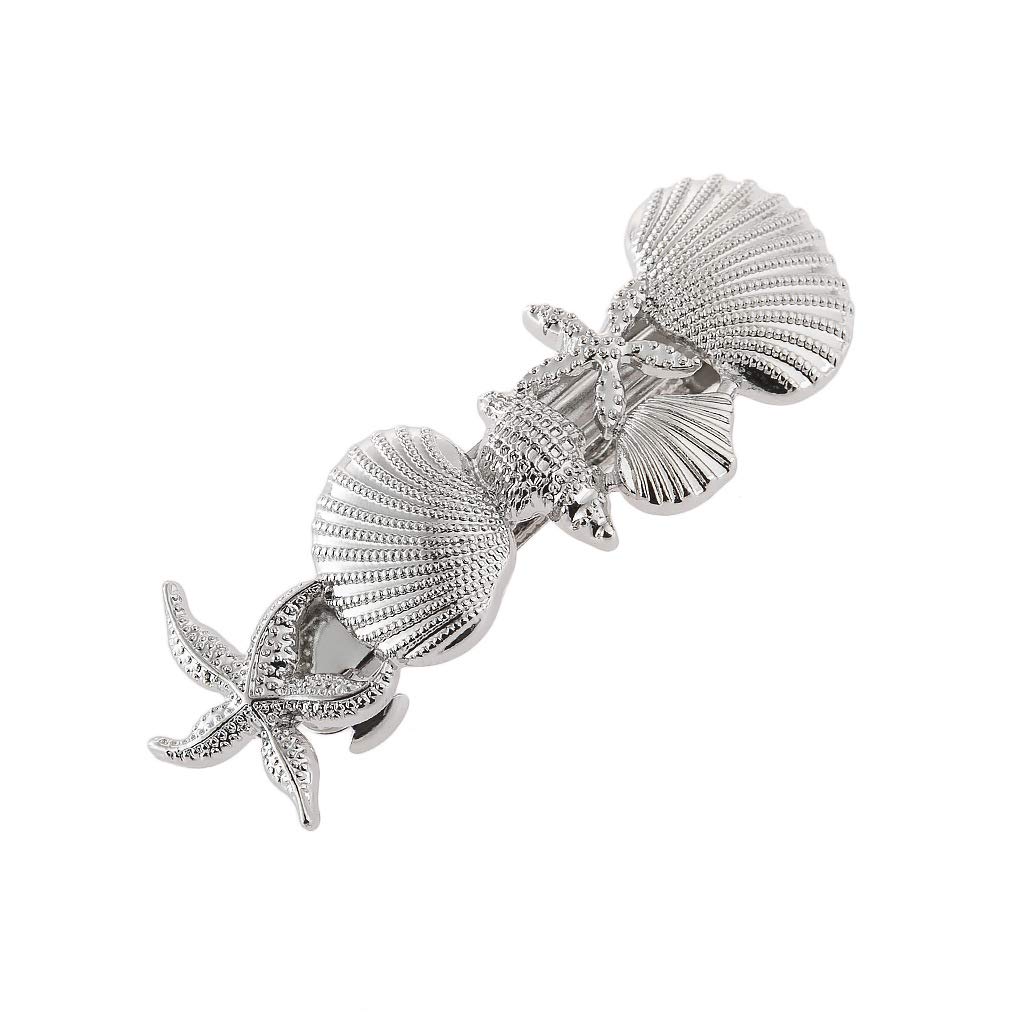 Vintage Punk Star Metal Hair Clips for Women - Big Spring Barrettes Hair Accessories (15-Silver) | Perfect for Parties, Weddings & Everyday Style